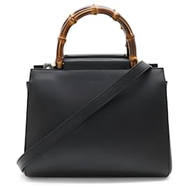 Gucci-Bolsa de mão Gucci Nimfair Small Bamboo-Preto