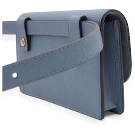 Christian Dior-Christian Dior Blue Leather Fanny Pack-Blue