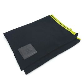Sciarpa sportiva Chanel in nero e verde fluorescente Nero