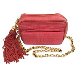 Borsa a Spalla Chanel CC Mark Rossa Rosso