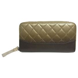 Portafoglio lungo con zip Gradation Chanel D'oro