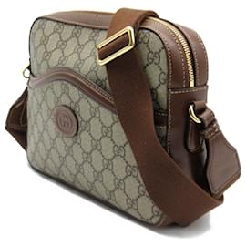 Gucci-Gucci GG Supreme Shoulder Bag-Beige