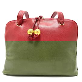 Chanel-Sac à épaule en cuir rouge Chanel-Rouge