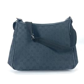Gucci-Gucci 114272 GG Crossbody Shoulder Bag-Black
