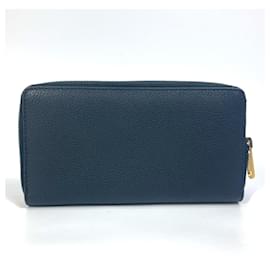 Gucci-Gucci 496317 Sherry Line Zip Around Long Wallet-Black