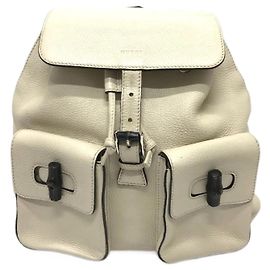 Gucci Bamboo Rucksack Weiß