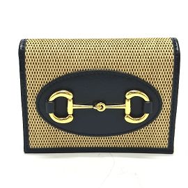 Gucci Beige Tri-Fold Wallet Beige