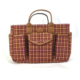 Bolsa Tote xadrez Gucci 628159 Marrom