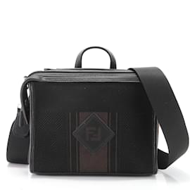 Fendi-Fendi Pecan Louis FF Shoulder Bag-Black