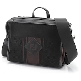 Fendi-Fendi Pecan Louis FF Shoulder Bag-Black