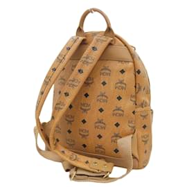 MCM-MCM Leather Backpack in Camel-Brown,Camel