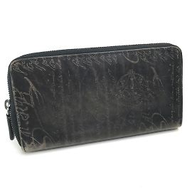 Berluti Brown Leather Long Wallet Brown