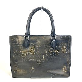 Sac à main Berluti Calligraphie Bleu Marine