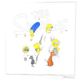 Écharpe de collaboration Balenciaga THE SIMPSONS Noir