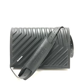 Borsa a spalla in pelle nera Balenciaga Nero