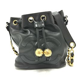 Bolsa de ombro Chanel CC Mark Crossbody com corrente Preto