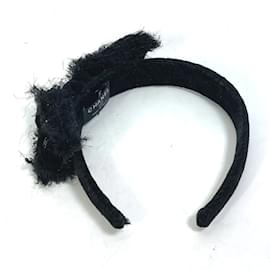 Chanel-Chanel 14K Hair Band Headband Katyusha Black-Black