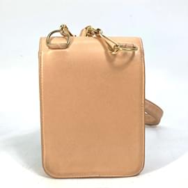 Chanel-Bolsa de ombro de couro rosa Chanel-Rosa