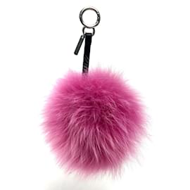 Fendi-Fendi Pink Bag Key Ring-Pink