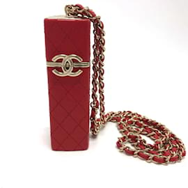 Chanel-Chanel CC Mark CC Chain Shoulder Bag-Red