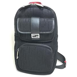 Fendi-Fendi 7VZ049 Black Shoulder Bag-Black