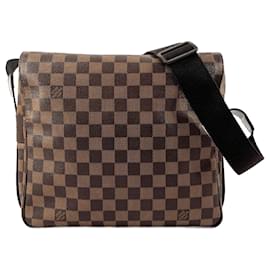 Louis Vuitton-Louis Vuitton Naviglio N45255 Shoulder Bag-Brown,Damier ebene