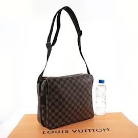 Louis Vuitton-Louis Vuitton Naviglio N45255 Shoulder Bag-Brown,Damier ebene