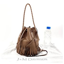 Autre Marque-J&M Davidson Brown Leather Handbag-Brown