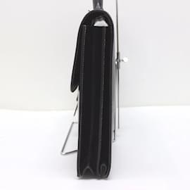 Hermès-Hermes Black Leather Briefcase-Black