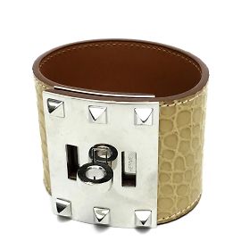 Bracciale bangle beige di Hermès Beige