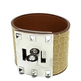 Pulsera bangle beige de Hermès Beige