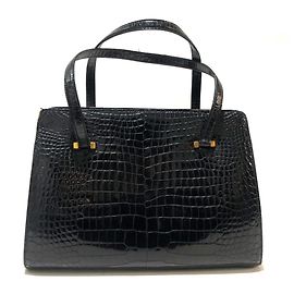 Hermès Hermes Kisslock Handbag in Black Black