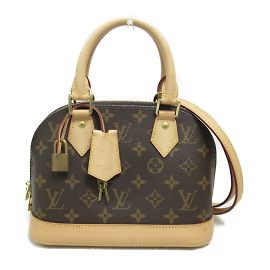 Louis Vuitton Alma BB 2way Shoulder Bag Brown