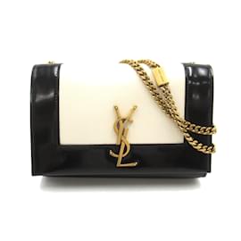 Saint Laurent-Saint Laurent Cassandra Chain Shoulder Bag-Black