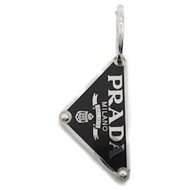 Prada Silver Stud Earrings Silvery