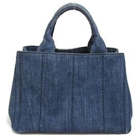 Prada-Sac fourre-tout en denim bleu Prada-Bleu