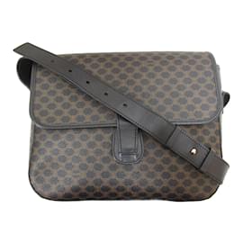 Céline-Bolsa de ombro Celine Macadam Pattern-Preto