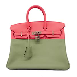 Hermès-Hermes Birkin 25 Handbag in Rose Azalee-Pink
