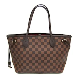 Louis Vuitton-Bolsa Tote Louis Vuitton Damier Neverfull PM-Damier ebene