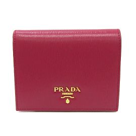 Prada Vitello Move Women's Leather Wallet Pink