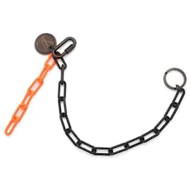 Louis Vuitton-Louis Vuitton Keychain Porto Cle MP2296-Black,Orange