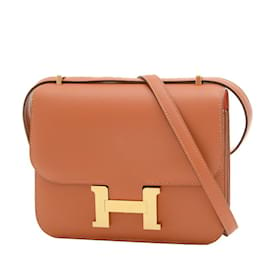 Hermès-Sac à épaule Hermes Constance 18 Verso-Rose