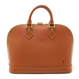 Louis Vuitton-Sac à main Epi Alma de Louis Vuitton-Marron,Doré