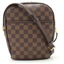 Louis Vuitton-Bolsa de Ombro Pochette Damier Ipanema PM Louis Vuitton-Outro