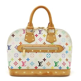 Louis Vuitton-Bolsa Alma Monograma Multicolorido Louis Vuitton-Branco,Multicor