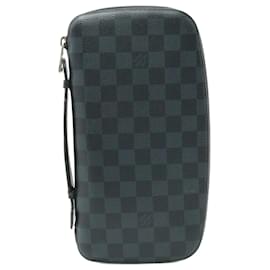 Louis Vuitton-Louis Vuitton Damier Cobalt Atoll Organizer Travel Case-Black