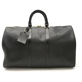 Louis Vuitton-Louis Vuitton Epi Keepall 45 Boston Bag-Black