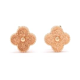 Van Cleef & Arpels-Boucles d'oreilles Alhambra en or rose Van Cleef & Arpels-Autre