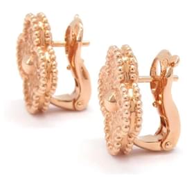 Van Cleef & Arpels-Van Cleef & Arpels Alhambra Stud Earrings in Pink Gold-Other