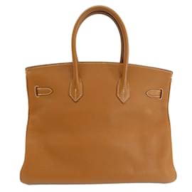 Hermès-Hermes Birkin 35 Gold Handbag-Golden